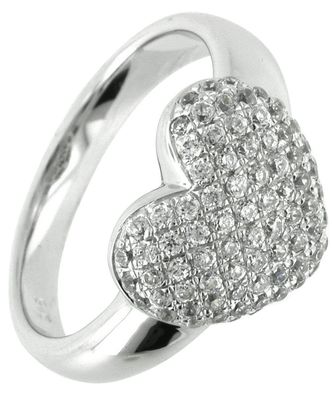 trendor Schmuck Damenring 925 Silber Herz-Ring 66240