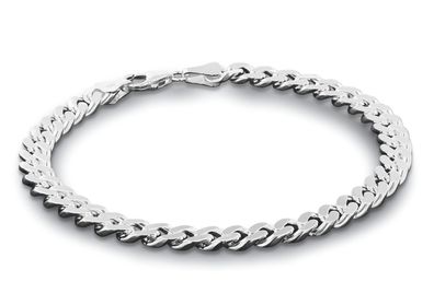 trendor Schmuck Armband für Männer 925 Silber Massiv Panzerkette Breite 6,9 mm 85864