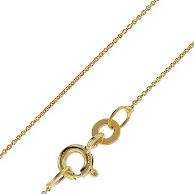 trendor Schmuck Feine Ankerkette 333 Gold (8 Karat) Halskette 0,8 mm 72405