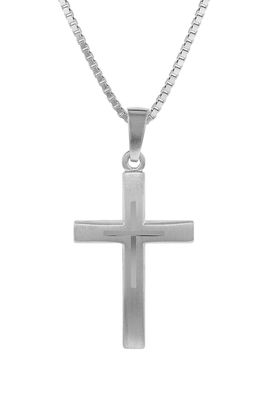 trendor Schmuck Kreuz mit Kinder-Halskette Silber 925 79602