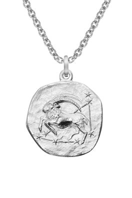 trendor Schmuck Sternzeichen Steinbock mit Halskette 925 Silber Ø 16 mm 08441-01