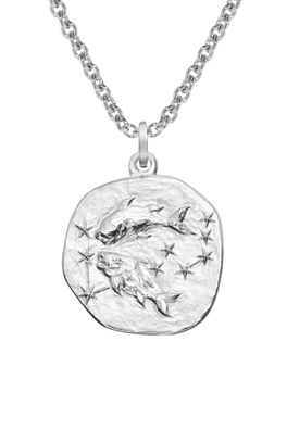 trendor Schmuck Sternzeichen Fische mit Halskette 925 Silber Ø 16 mm 08441-03