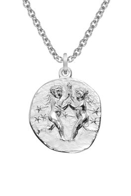 trendor Schmuck Sternzeichen Zwilling mit Halskette 925 Silber Ø 16 mm 08441-06