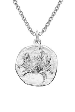 trendor Schmuck Sternzeichen Krebs mit Halskette 925 Silber Ø 16 mm 08441-07