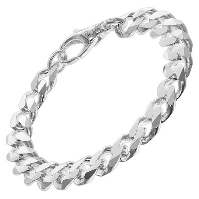 trendor Schmuck Herren-Armband Silber 925 Panzerketten-Armband Breite 10,8 mm 75139