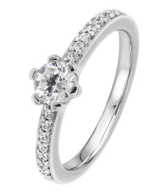 Viventy Schmuck Damenring Silber 925 Zirkonia Antragsring 775201
