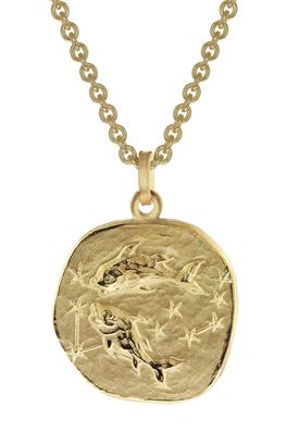 trendor Schmuck Fische Sternzeichen Ø 20 mm Herrenkette Gold auf Silber 39070-03