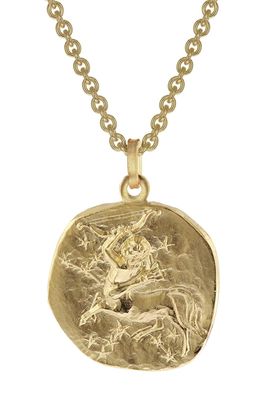 trendor Schmuck Schütze Sternzeichen Ø 20 mm Herrenkette Gold auf Silber 39070-12