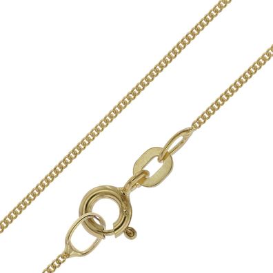trendor Schmuck Feine Panzerkette für Anhänger 585 Gold Flachpanzer 0,8 mm 39590