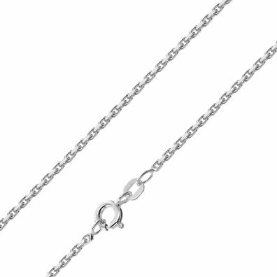 trendor Schmuck Herren-Halskette 925 Silber Ankerkette Diamantiert 1,6 mm 51122