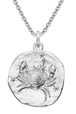 trendor Schmuck Sternzeichen Krebs Ø 20 mm und Halskette 925 Silber 51610-07