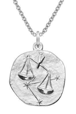 trendor Schmuck Sternzeichen Waage Ø 20 mm und Halskette 925 Silber 51610-10