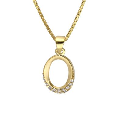 trendor Schmuck Damen Schmuck-Anhänger Gold 333 mit Goldplattierter Silberkette 4155