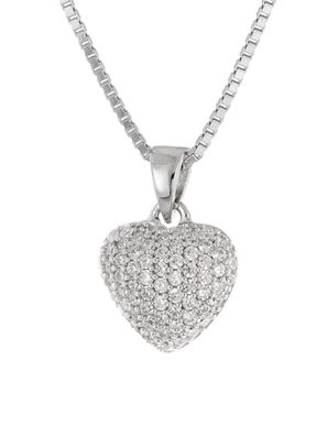 trendor Schmuck Damen-Halskette Silber 925 Collier mit Herz 41672
