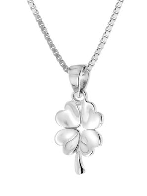 trendor Schmuck Kinder-Halskette Silber 925 Collier mit Glücksbringer 41687