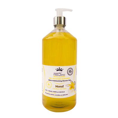 Laboratoire Freesens, Freesens, Monoi, Duschgel und Shampoo 2-in-1, 1000 ml
