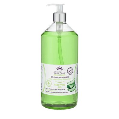 Laboratoire Freesens, Freesens, Duschgel und Shampoo 2-in-1, Aloe Vera, 1000 ml