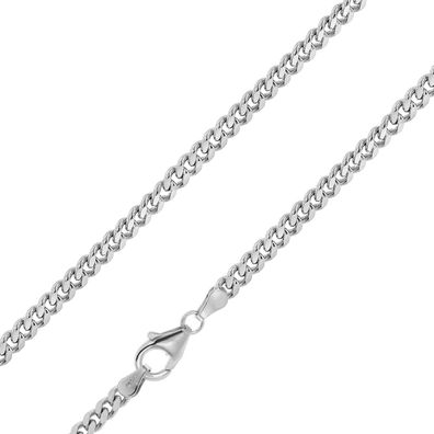 trendor Schmuck Herren-Halskette Silber 925 Flachpanzer 3,3 mm Breite 15066