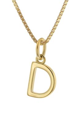 trendor Schmuck Damen-Kette mit Buchstabe D Anhänger Gold auf Silber 925 15255-D