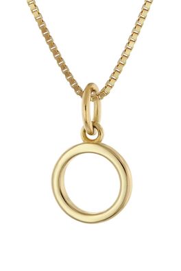 trendor Schmuck Damen-Kette mit Buchstabe O Anhänger Gold auf Silber 925 15255-O