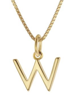trendor Schmuck Damen-Kette mit Buchstabe W Anhänger Gold auf Silber 925 15255-W