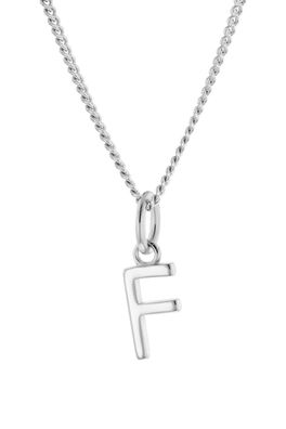 trendor Schmuck Damen-Kette mit Buchstabe F Anhänger Silber 925 15210-F