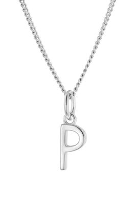 trendor Schmuck Damen-Halskette mit Buchstabe P Anhänger Silber 925 15210-P