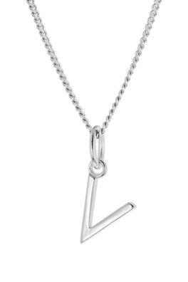 trendor Schmuck Damen-Kette mit Buchstabe V Anhänger Silber 925 15210-V