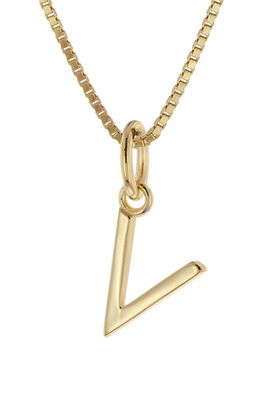 trendor Schmuck Damen-Kette mit Buchstabe V Anhänger Gold auf Silber 925 15255-V