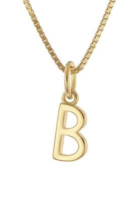 trendor Schmuck Damen-Kette mit Buchstabe B Anhänger Gold auf Silber 925 15255-B