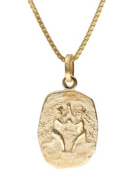 trendor Schmuck Zwilling Sternzeichen Gold 333 mit vergoldeter Silberkette 15382-06