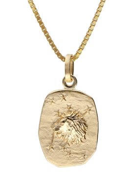 trendor Schmuck Löwe Sternzeichen Gold 333 / 8K mit vergoldeter Silberkette 15382-08
