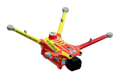 DJI M4TD - Skin - Design: Feuerwehr* - Individualisierbar - Folie/Decal/Sticker