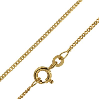 trendor Schmuck Panzerkette mit Zwischenöse 333 Gold 1,1 mm Damen und Kinder 72016