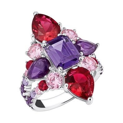 Thomas Sabo Schmuck Damenring Beerenfarbig TR2441-477-7