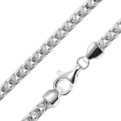 trendor Schmuck Herren-Halskette 925 Silber Fuchsschwanzkette Breite 5,1 mm 15795