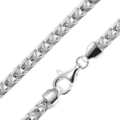 trendor Schmuck Herren-Kette 925 Silber Fuchsschwanzkette Breite 5,6 mm 15800