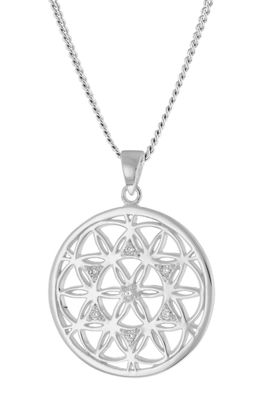 trendor Schmuck Damen-Kette Mandala 925 Silber 15945
