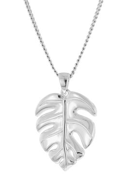 trendor Schmuck Damen-Kette Monsterablatt 925 Silber 15954