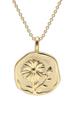 trendor Schmuck Halskette mit Monatsblume September 925 Silber Vergoldet 68002-09