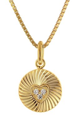 trendor Schmuck Halskette mit Anhänger 925 Silber Vergoldet 68236