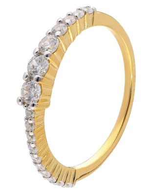 trendor Schmuck Damenring Gold 333/8K Zirkonia-Ring 68470