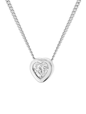 trendor Schmuck Damen-Halskette mit Herz-Anhänger 925 Silber 68492