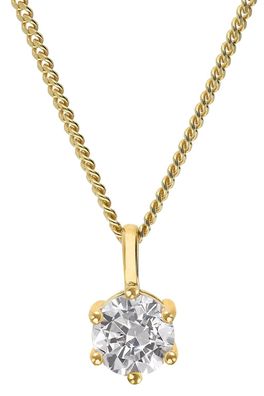 GLIZZ Schmuck Lab Grown Diamant-Anhänger 1,0 ct. Gold 333/8K mit Halskette GL8652