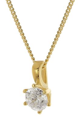 GLIZZ Schmuck Schmuck-Anhänger Gold 333/8K Zirkonia mit Halskette GL8794