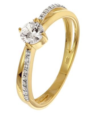 GLIZZ Schmuck Damenring Gold 333/8K mit Zirkonia GL8806