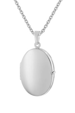 trendor Schmuck Damen-Kette mit Medaillon 925 Silber Rhodiniert 28382