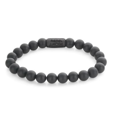 Rebel & Rose Schmuck Herren-Armband Mad Panther Schwarz 8 mm RR-80082-B