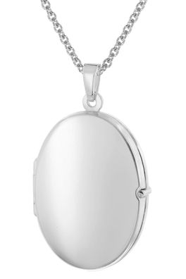trendor Schmuck Damen-Halskette mit 26 mm großem Medaillon 925 Silber Rhodiniert 283