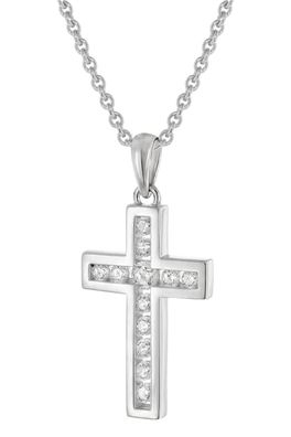 trendor Schmuck Damen-Halskette Mit Kreuz 925 Silber Rhodiniert 28406